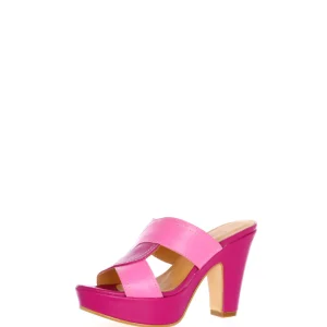 Sandalo scalzato in pelle fuxia dal 32 al 44 Sandra Calzature