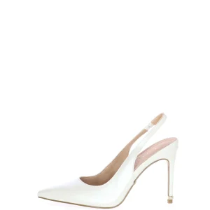Slingback in pelle perlata bianca Tamaris