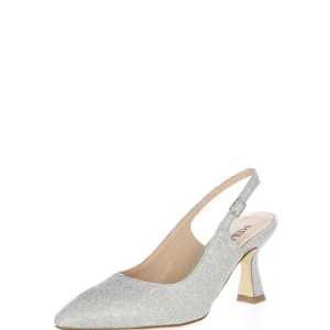 Slingback in tessuto glitter Melluso