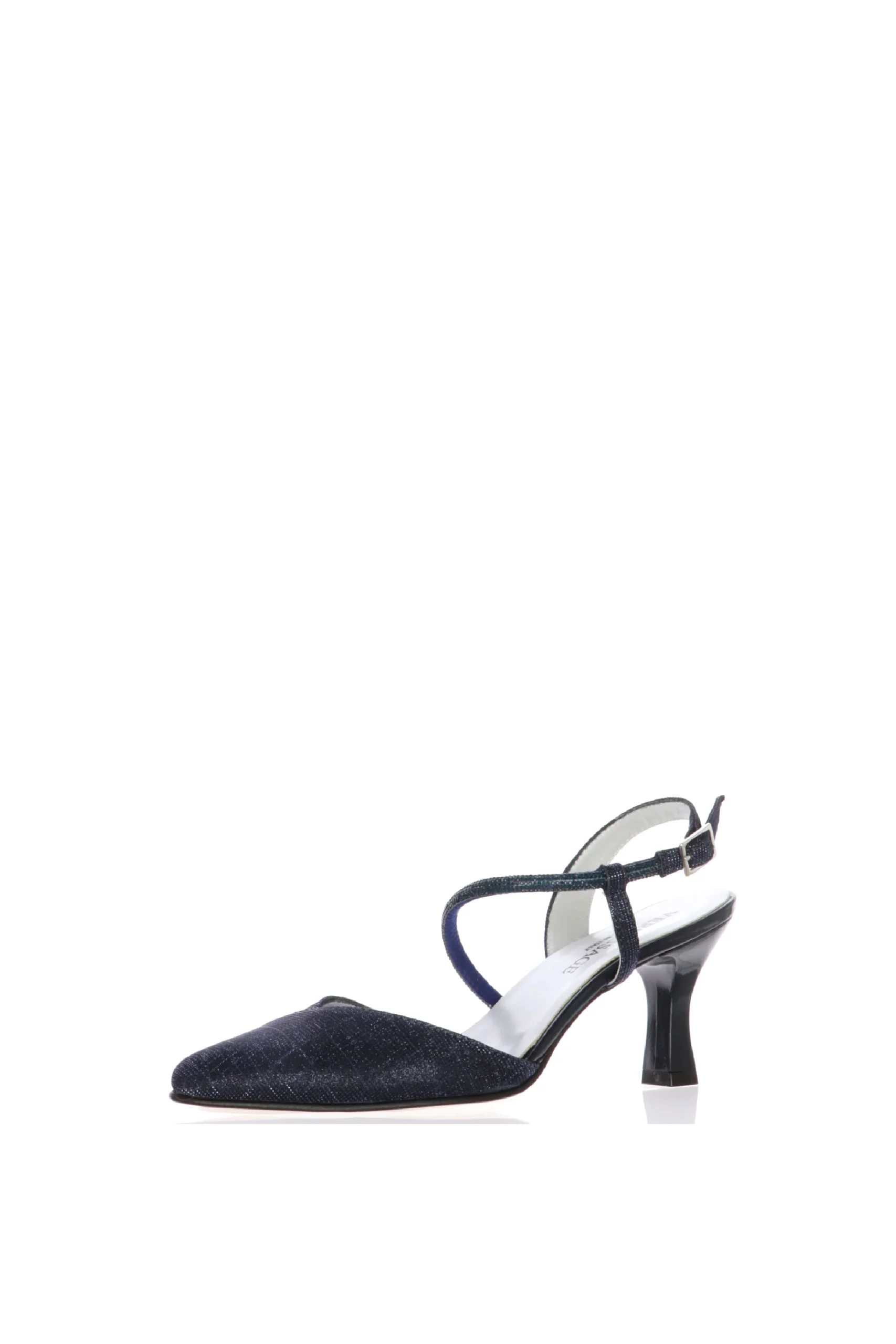 Slingback in tessuto glitter con tacco Soffice Sogno - immagine 7