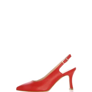 Slingback pelle rossa Soffice Sogno