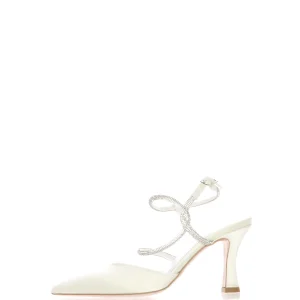 Slingback sposa Olivia tubo luminoso strassato I Am Bride