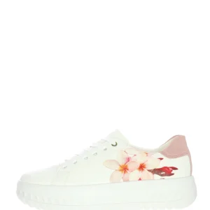 Sneakers in pelle bianca con lacci Ara