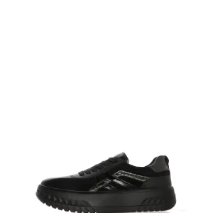 Sneakers con lacci in pelle e camoscio plantare estraibile numeri grandi donna Ara Shoes