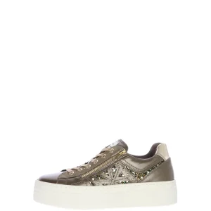 Sneakers donna in pelle  bronzato  Nero Giardini