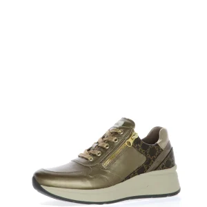 Sneakers donna in pelle bronzo Nero Giardini