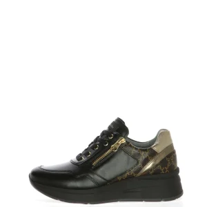 Sneakers donna in pelle nera Nero Giardini