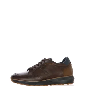 Sneakers in pelle marrone con lacci e cerniera plantare estaribile Fluchos