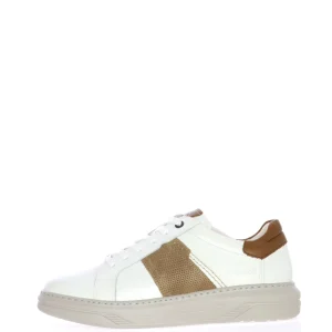 Sneakers in pelle verde  blu bianche con lacci Fluchos