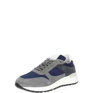 Sneakers in tessuto con inserti in camoscio Frau