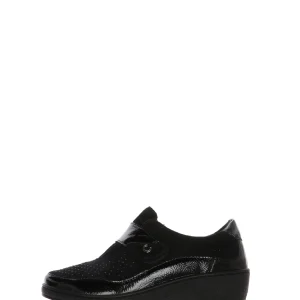 Sneakers nero con strappo in tessuto elasticizzato Cinzia Soft