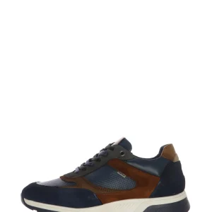 Sneakers scamosciata blu  con lacci Fluchos