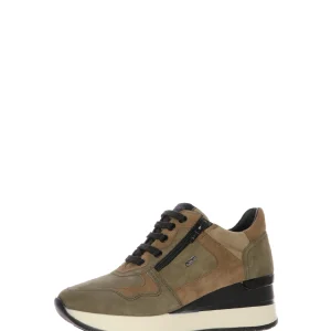 Sneakers visone con lacci e cerneiera plantare estraibile Cinzia Soft