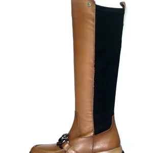 Stivale in pelle con gambale elastico sul polpaccio Dorking by Fluchos.