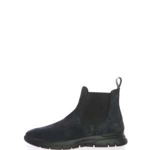 Stivaletto blu con elastici laterali Frau 09A4