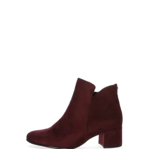 Stivaletto burgundy, beige e blu Tamaris