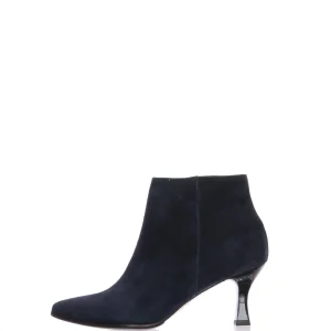 Stivaletto in camoscio nero e blu Soffice Sogno