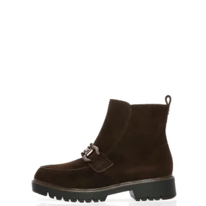 Stivaletto in vero camoscio marrone Tamaris