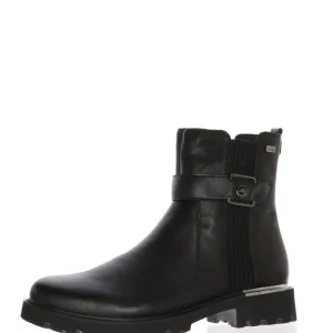 Stivaletto nero in pelle