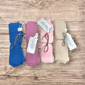 Pappa e Latte Mussola in 100% Cotone Colorata