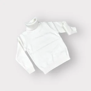 Pullover m. Lana Rasata Collo Alto Da Neonati