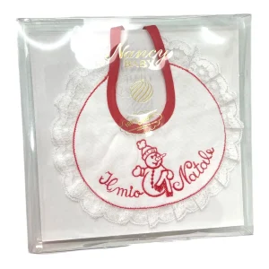 Bavetta Il Mio Primo Natale Ricamata Made in Italy