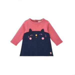 VESTITO FELPA BICOLORE BLU e ROSA- Tuc tuc