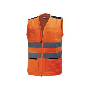 Gilet da lavoro Alta Visibilità Upower Smart multitasche