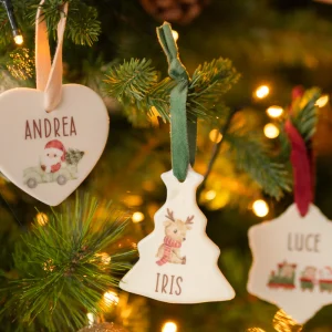 Addobbo di Natale in ceramica personalizzato