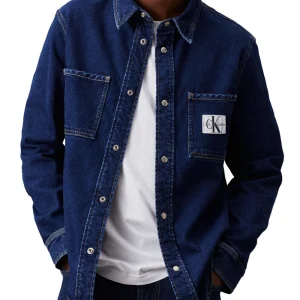 Camicia Casual Uomo Blu