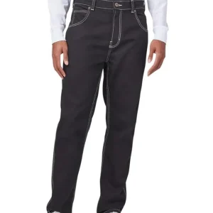 Jeans Regular Uomo Houston denim Rinsed Nero