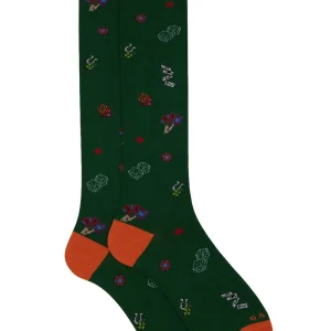 Calzini Uomo Lungo Fantasia Verde