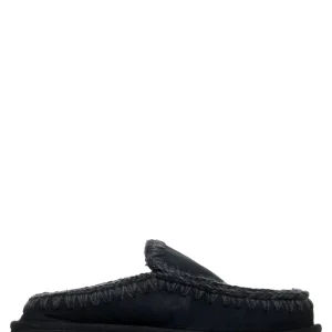 Ciabatte Donna Clog eskimo platform Nero