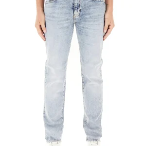 Jeans Slim Uomo Blu