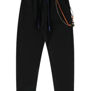Pantalone Casual Uomo Nero