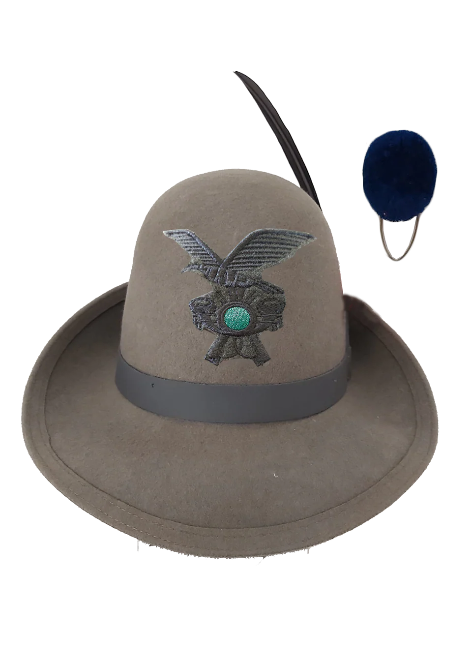 Cappello Alpino truppa completo di Penna-Fregio-Nappina - immagine 5