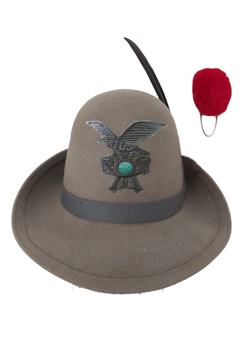 Cappello Alpino truppa completo di Penna-Fregio-Nappina - immagine 3