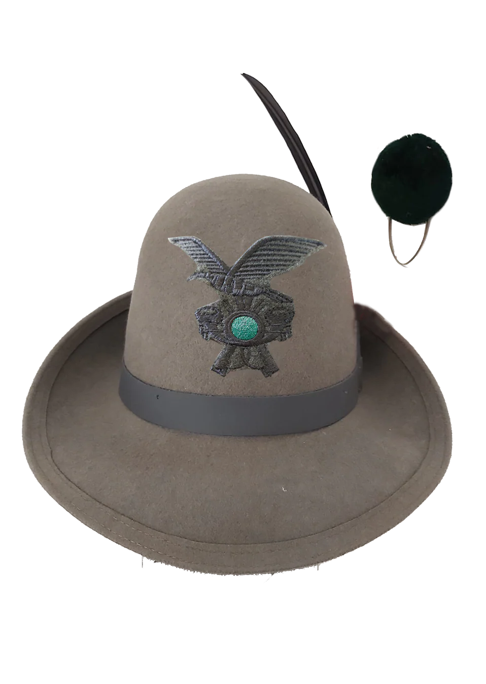Cappello Alpino truppa completo di Penna-Fregio-Nappina - immagine 6