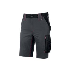 Bermuda da lavoro Upower Mercury Lady in tessuto U-4 Grey Fucsia
