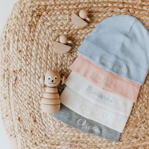 Berretto ricamato neonato 0-9 Mesi