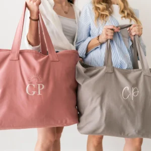 Borsa Mare Oversize "Amalfi" con ricamo personalizzato