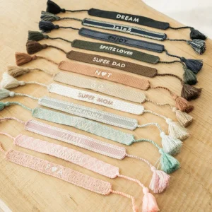 Braccialetto in tessuto personalizzato