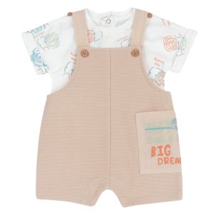 Completo Salopette Corta e Maglia Body M/C – Chicco