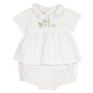 Set T-shirt M/C B.ca e Culotte Ricamata – Chicco