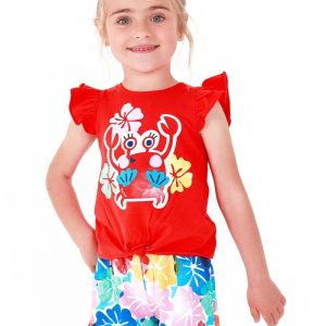 COMPLETO 2 PZ CON SHORT A FIORI – TUC TUC