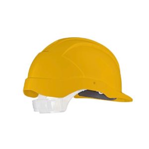 Elmetto HD10 con bardatura in tessuto a 6 punti cremagliera scorrevole regolabile | Giallo