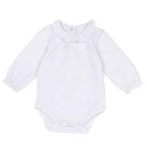 MAGLIA BODY M/L COLLETTO CON POIS BIANCO – Chicco
