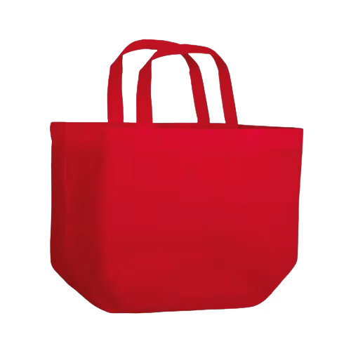 Borsa shopping in TNT con soffietto, manici lunghi, rifiniture cucite – Divine