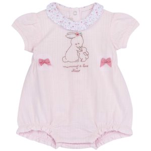 Pagliaccetto Rosa M/C Colletto a Fiori – Chicco