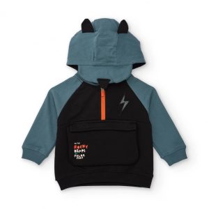 TUTA BICOLORE PETROLIO E NERO – Tuc Tuc